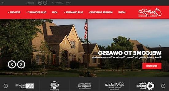 Owasso Chamber网页设计